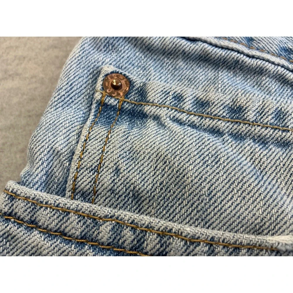 Levi's Y2K 550 Relaxed Fit Tapered Leg Light Wash Denim Jeans Mens 36x32